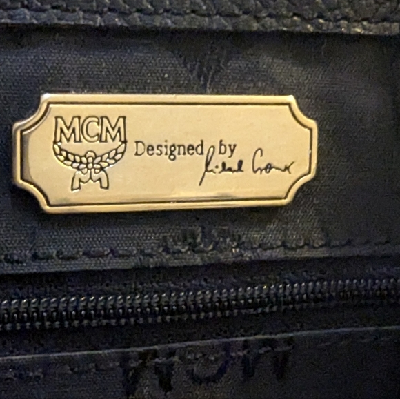 💰 !SALE! 💰 MCM Black Pebbled Calf Leather Drawstring Backpack - Picture 9 of 13